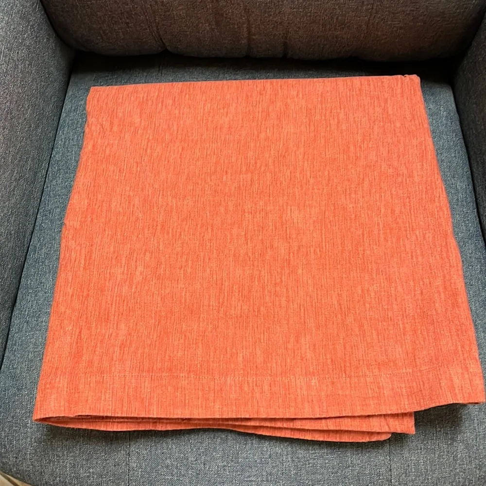 Crate & Barrel Linden Tablecloth in Nectarine